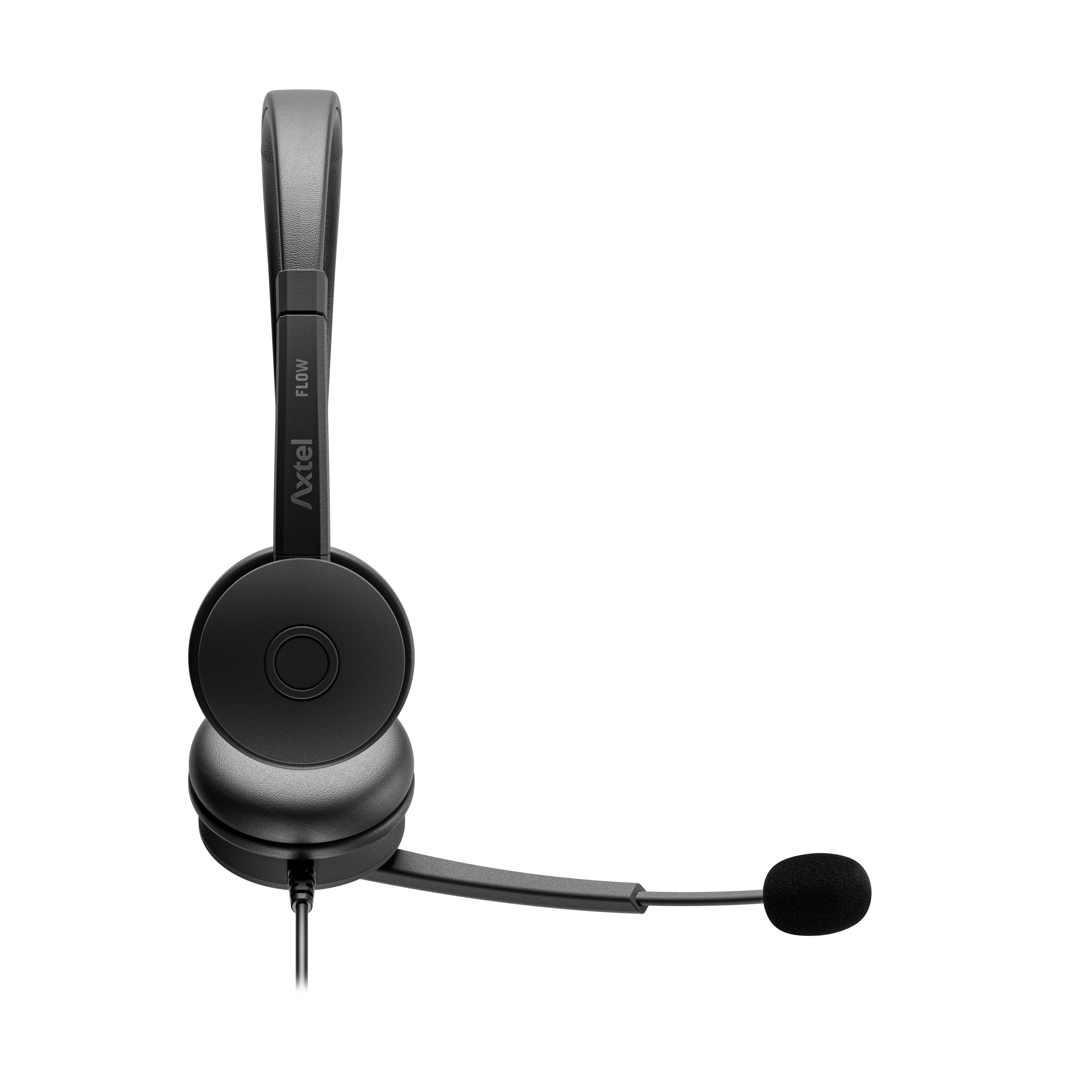 Axtel Flow UC Stereo USB Headset Side