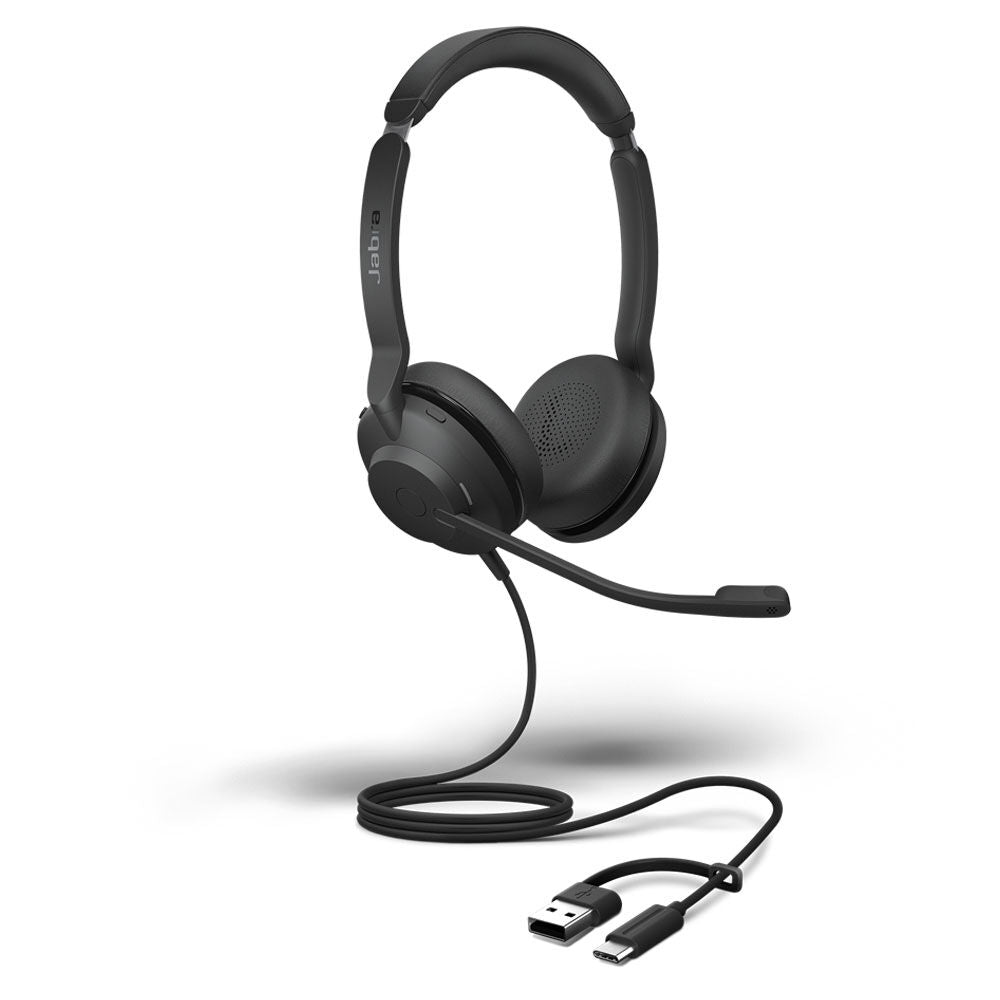Jabra Evolve2 30 UC Stereo USB Headset Connections