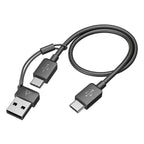 Poly Voyager Focus 2 UC Bluetooth USB-A/C Headset Cable