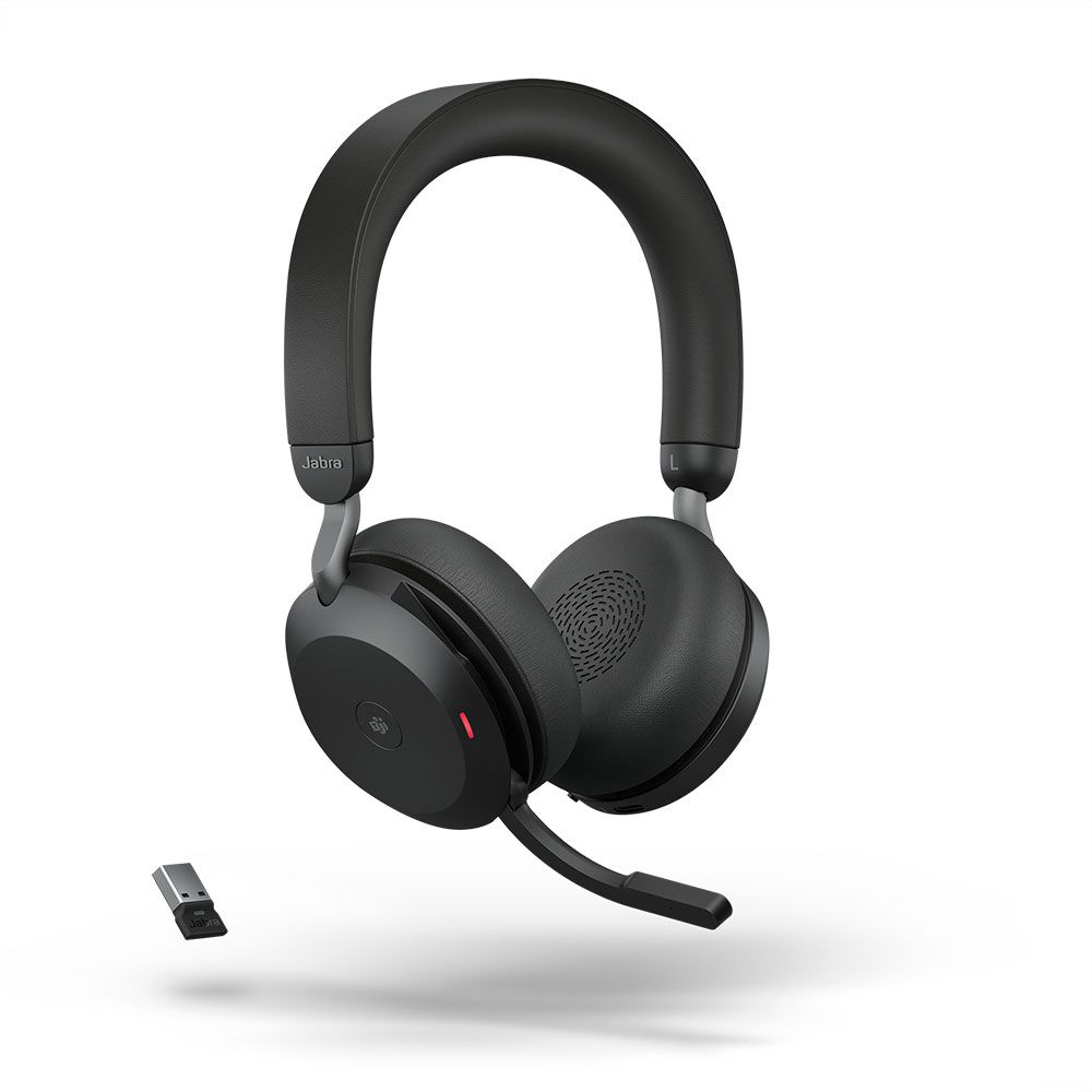 Jabra Evolve2 75 MS Stereo USB Headset Black Main