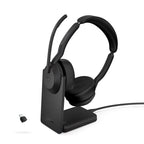Jabra Evolve2 55 UC Stereo USB Headset with Charging Stand