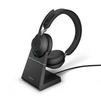 Jabra Evolve2 65 Stereo Headset Full with charging stand